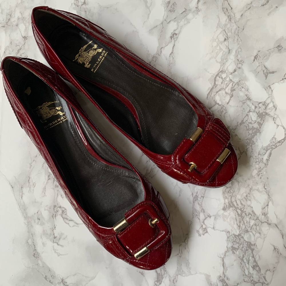 Burberry Patent Flats
